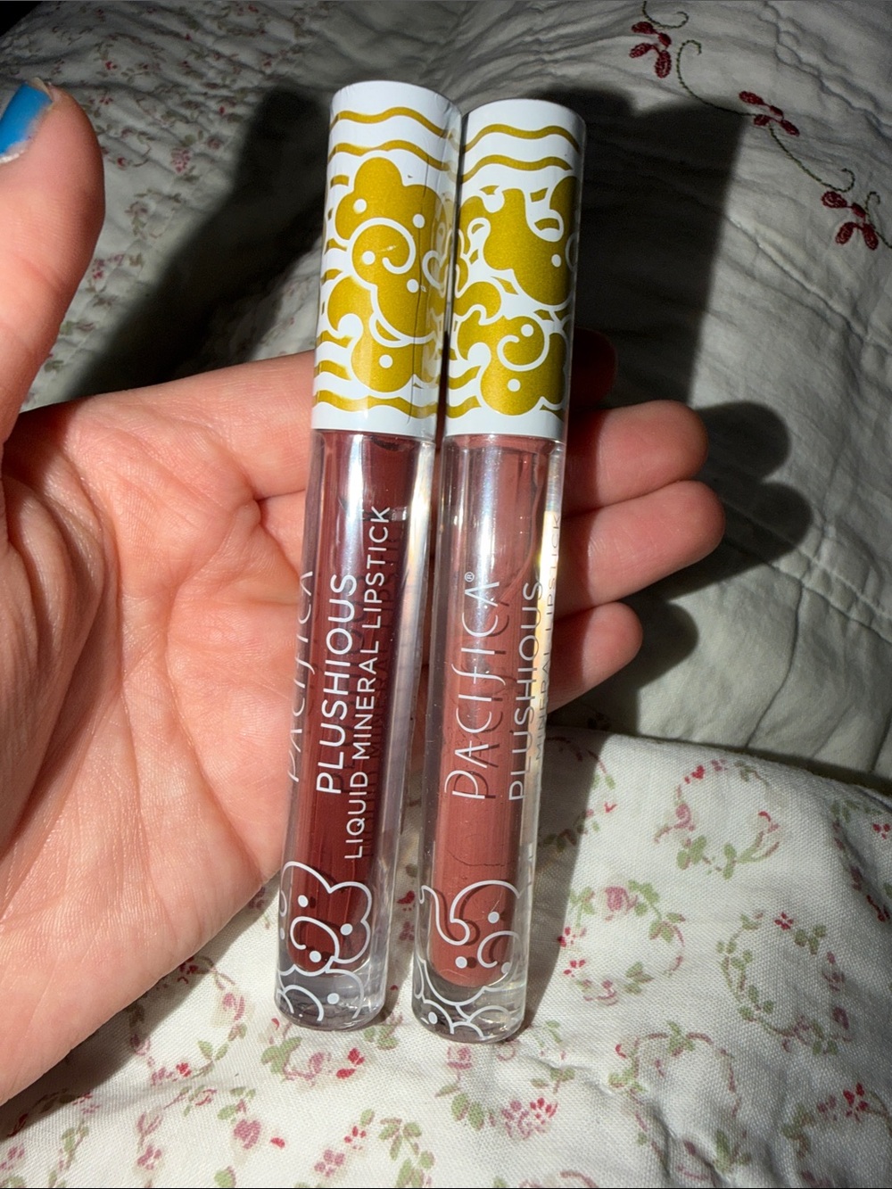 Pacifica Plushious Liquid Lipstick Duo - Dusty Rose & Warm Mauve